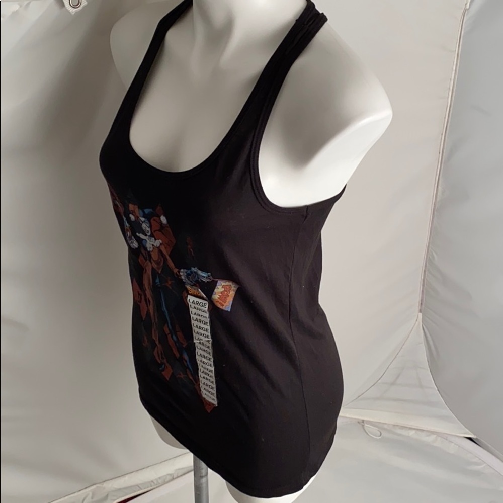DC Comics Harley Quinn black multicolor tank top L - Picture 3 of 11